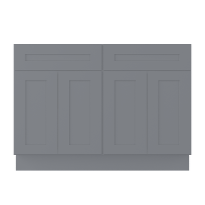 Base Kitchen Cabinet B48 Colonial Gray LessCare 48 in. width 34.5 in. height 24 in. depth