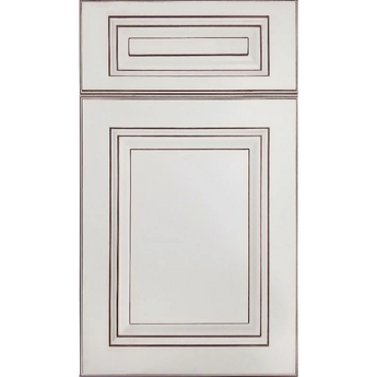 Cubitac Imperial Sofia Sable Raised Panel Off-White with Glaze Door Sample