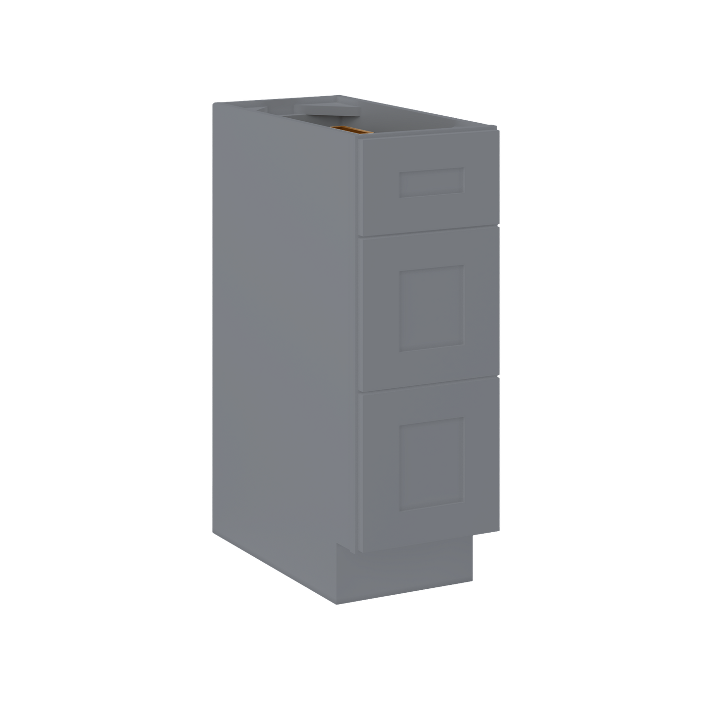 Drawer Base Kitchen Cabinet DB12 Colonial Gray LessCare 12 in. width 34.5 in. height 24 in. depth