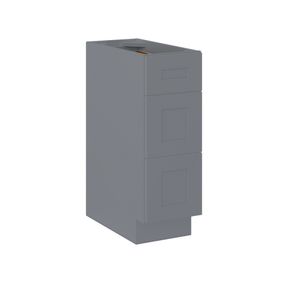 Drawer Base Kitchen Cabinet DB12 Colonial Gray LessCare 12 in. width 34.5 in. height 24 in. depth