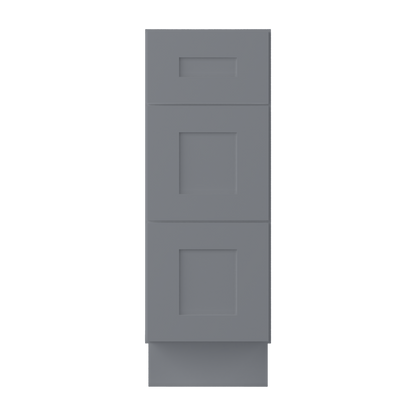 Drawer Base Kitchen Cabinet DB12 Colonial Gray LessCare 12 in. width 34.5 in. height 24 in. depth