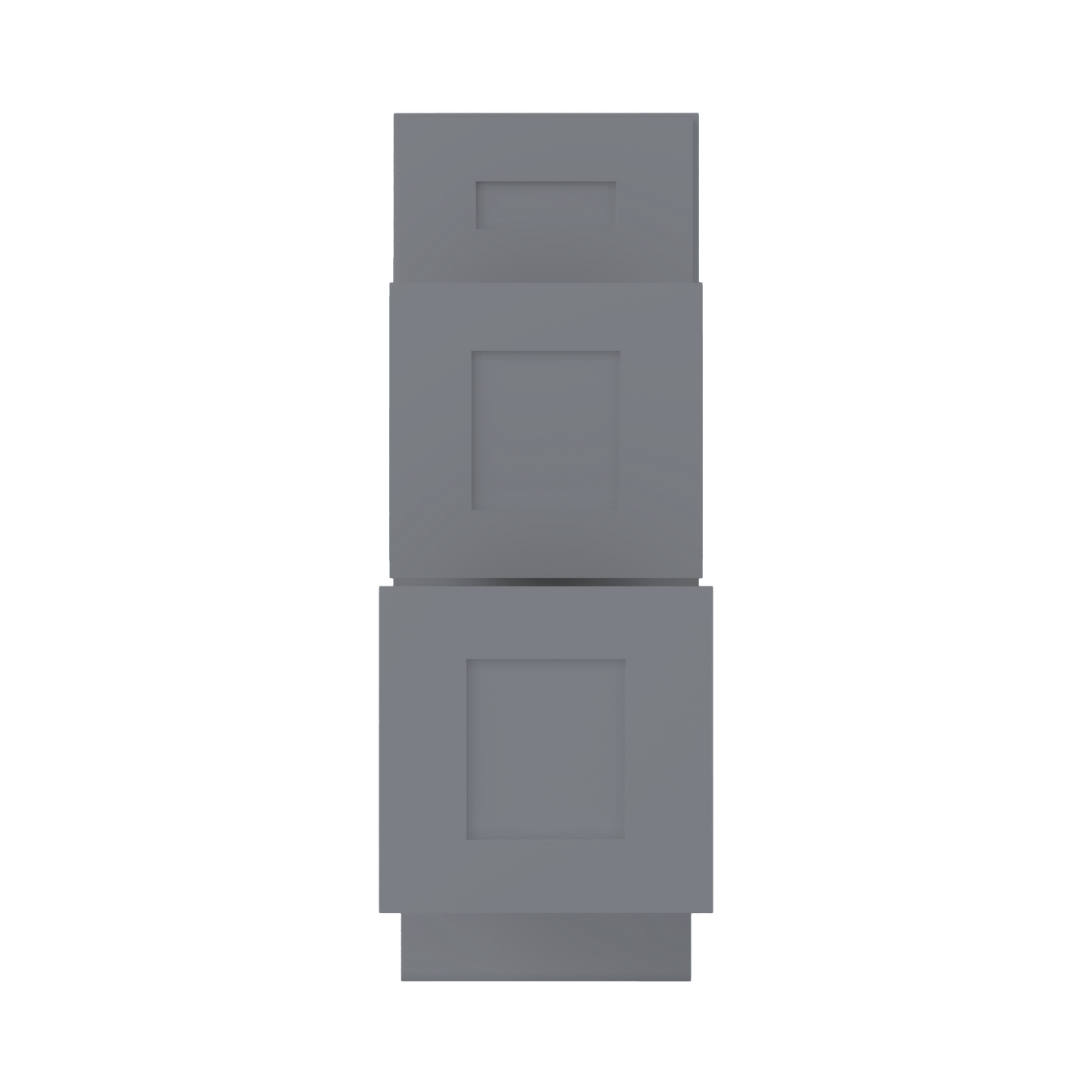 Drawer Base Kitchen Cabinet DB12 Colonial Gray LessCare 12 in. width 34.5 in. height 24 in. depth