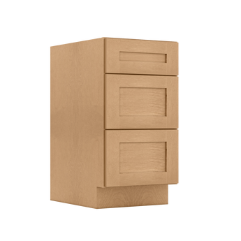 Drawer Base Kitchen Cabinet DB18 Shaker Toffee LessCare 18 in. width 34.5 in. height 24 in. depth