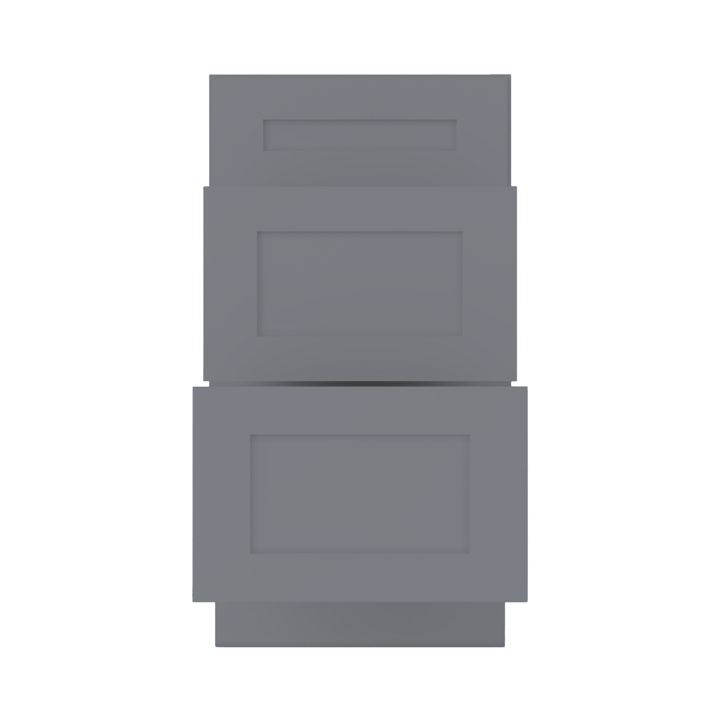 Drawer Base Kitchen Cabinet DB18 Colonial Gray LessCare 18 in. width 34.5 in. height 24 in. depth