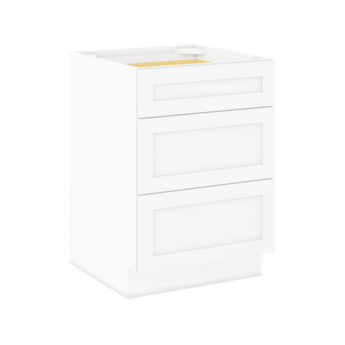 Drawer Base Kitchen Cabinet DB24 Alpina White LessCare 24 in. width 34.5 in. height 24 in. depth