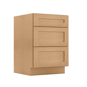 Drawer Base Kitchen Cabinet DB24 Shaker Toffee 24 in. width 34.5 in. height 24 in. depth