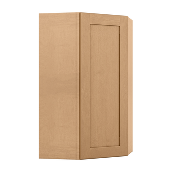 Diagonal Corner Kitchen Cabinet DC2442 Shaker Toffee 24 in. width 42 in. height 12 in. depth