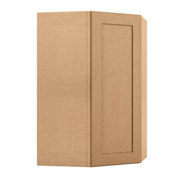 Diagonal Corner Kitchen Cabinet DC2742 Shaker Toffee 27 in. width 42 in. height 15 in. depth