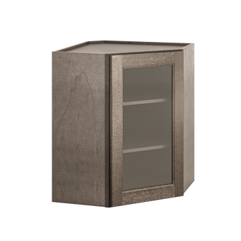 Mullion Diagonal Corner Wall Kitchen Cabinet DCMD2430 Milan Slate 24 in. width 30 in. height 12 in. depth