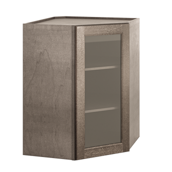 Mullion Diagonal Corner Wall Kitchen Cabinet DCMD2736 Milan Slate 27 in. width 36 in. height 15 in. depth