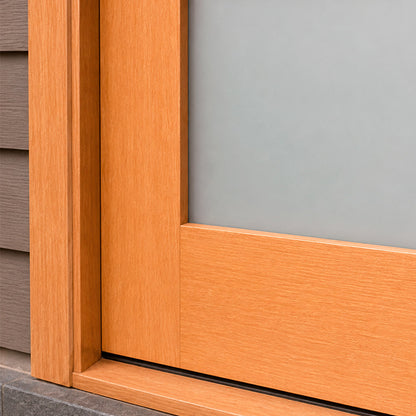 36 x 80 in. 4-Lite Satin Glass Fir Prehung Exterior Door