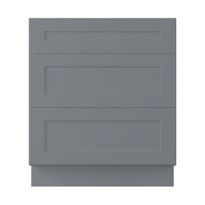 Linen Range Base Kitchen Cabinet LRB30 Colonial Gray LessCare 30 in. width 34.5 in. height 24 in. depth