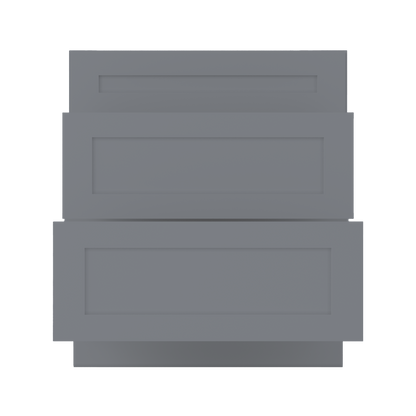 Linen Range Base Kitchen Cabinet LRB30 Colonial Gray LessCare 30 in. width 34.5 in. height 24 in. depth