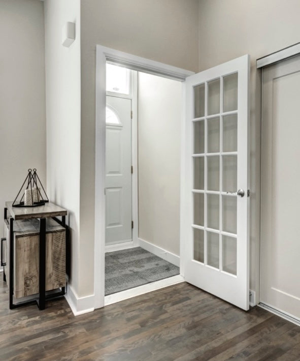 36 x 80 in. 15-Lite Clear Glass Primed MDF Interior Door Slab