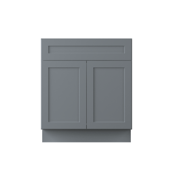 Sink Base Kitchen Cabinet SB30 Colonial Gray LessCare 30 in. width 34.5 in. height 24 in. depth