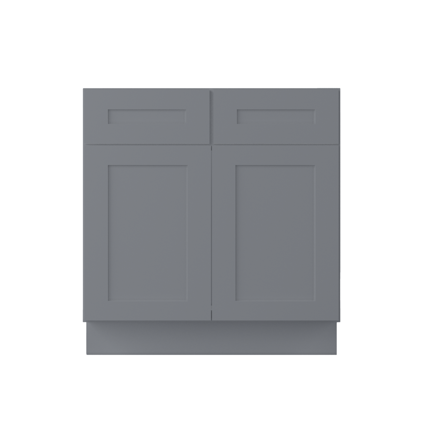 Sink Base Kitchen Cabinet SB33 Colonial Gray LessCare 33 in. width 34.5 in. height 24 in. depth