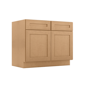 Sink Base Kitchen Cabinet SB42 Shaker Toffee LessCare 42 in. width 34.5 in. height 24 in. depth