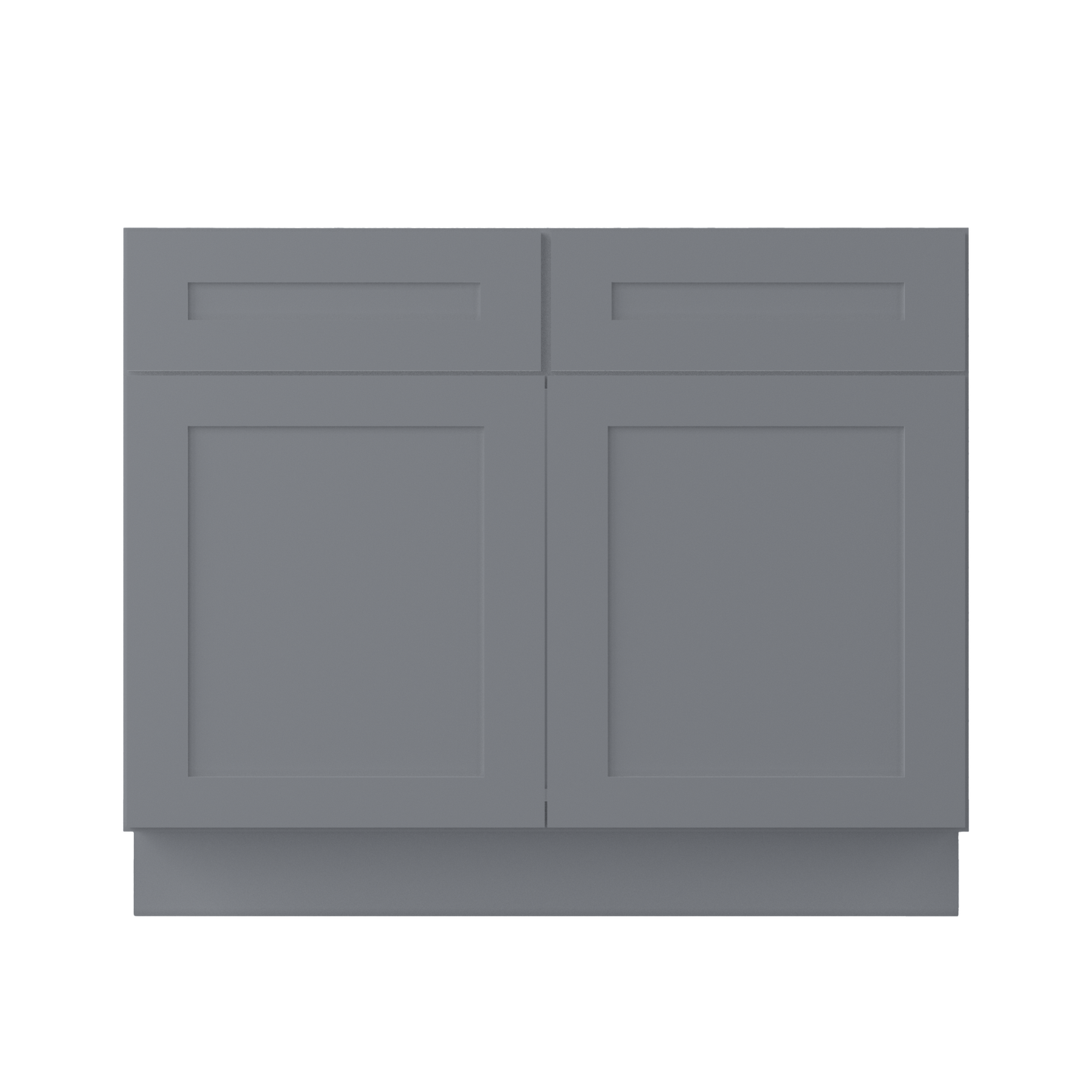 Sink Base Kitchen Cabinet SB42 Colonial Gray LessCare 42 in. width 34.5 in. height 24 in. depth