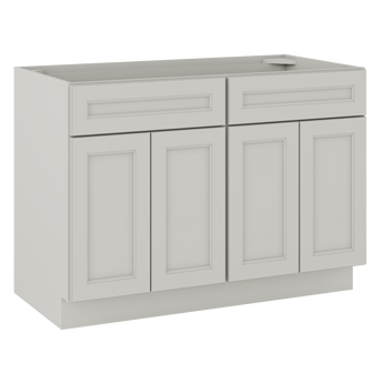 Sink Base Kitchen Cabinet SB48 Milan Pearl 48 in. width 34.5 in. height 24 in. depth