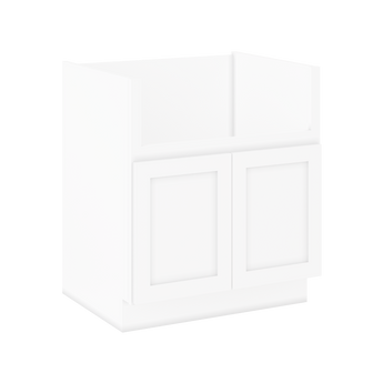 Farmhouse Sink Base Cabinet SBF30 Alpina White LessCare 30 in. width