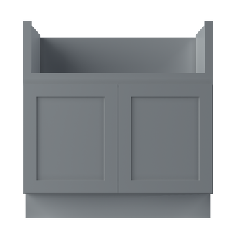 Farmhouse Sink Base Cabinet SBF33 Colonial Gray LessCare 33 in. width