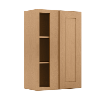 Square Corner Wall Blind Reversible Kitchen Cabinet SC2436 Shaker Toffee LessCare 24 in. width 36 in. height 12 in. depth