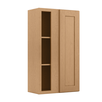 Square Corner Wall Blind Reversible Kitchen Cabinet SC2442 Shaker Toffee LessCare 24 in. width 42 in. height 12 in. depth