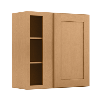 Square Corner Wall Blind Reversible Kitchen Cabinet SC3030 Shaker Toffee LessCare 30 in. width 30 in. height 12 in. depth