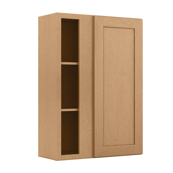 Square Corner Wall Blind Reversible Kitchen Cabinet SC3042 Shaker Toffee LessCare 30 in. width 42 in. height 12 in. depth