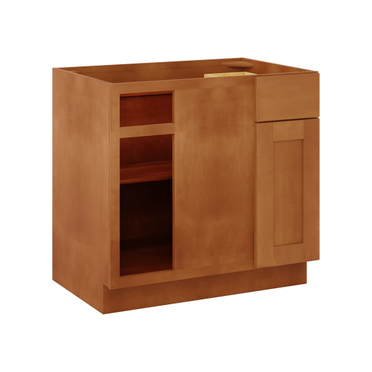 Blind Corner Base Kitchen Cabinet SCB36 Newport LessCare 36 in. width 34.5 in. height 24 in. depth