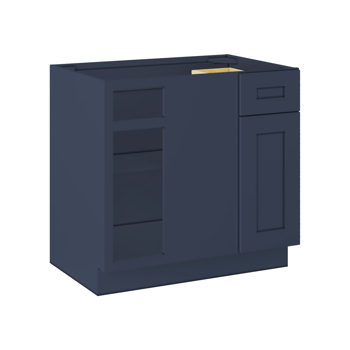 Blind Corner Base Kitchen Cabinet SCB36 Danbury Blue LessCare 36 in. width 34.5 in. height 24 in. depth