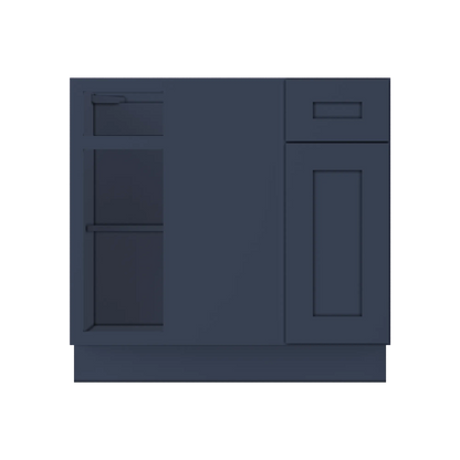 Blind Corner Base Kitchen Cabinet SCB36 Danbury Blue LessCare 36 in. width 34.5 in. height 24 in. depth