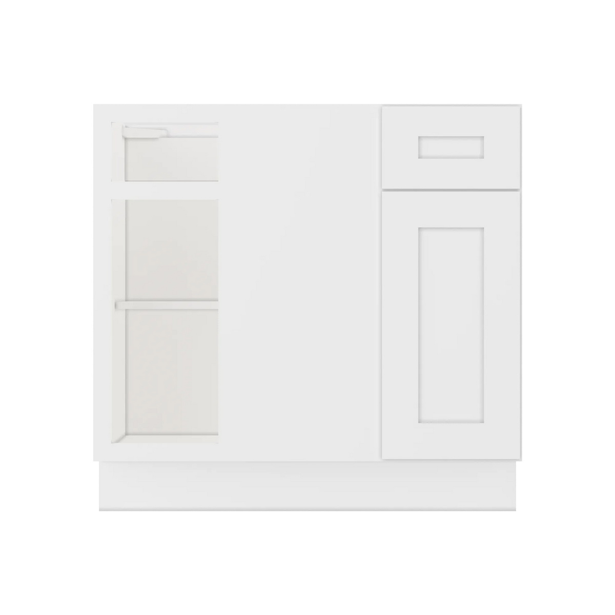 Blind Corner Base Kitchen Cabinet SCB36 Alpina White LessCare 36 in. width 34.5 in. height 24 in. depth