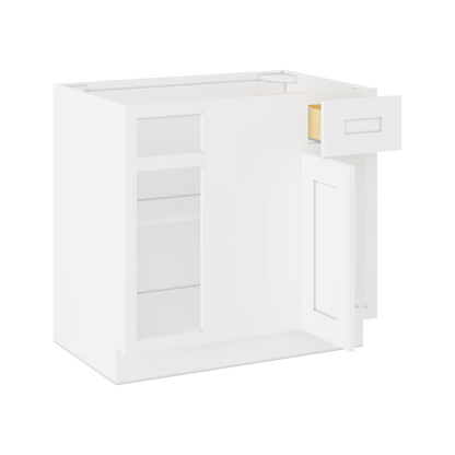 Blind Corner Base Kitchen Cabinet SCB36 Alpina White LessCare 36 in. width 34.5 in. height 24 in. depth
