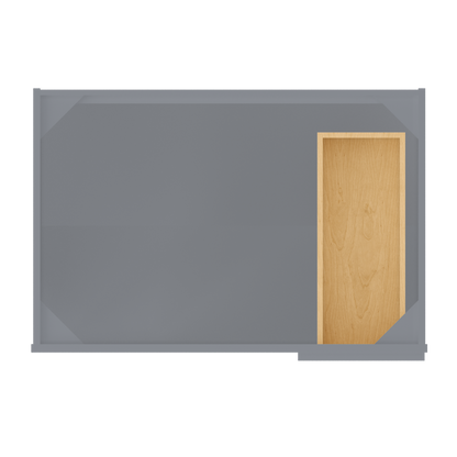 Blind Corner Base Kitchen Cabinet SCB36 Colonial Gray LessCare 36 in. width 34.5 in. height 24 in. depth