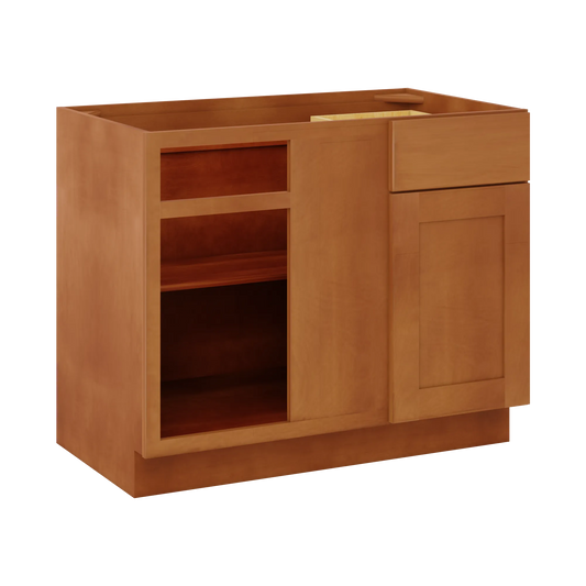 Blind Corner Base Kitchen Cabinet SCB42 Newport LessCare 42 in. width 34.5 in. height 24 in. depth