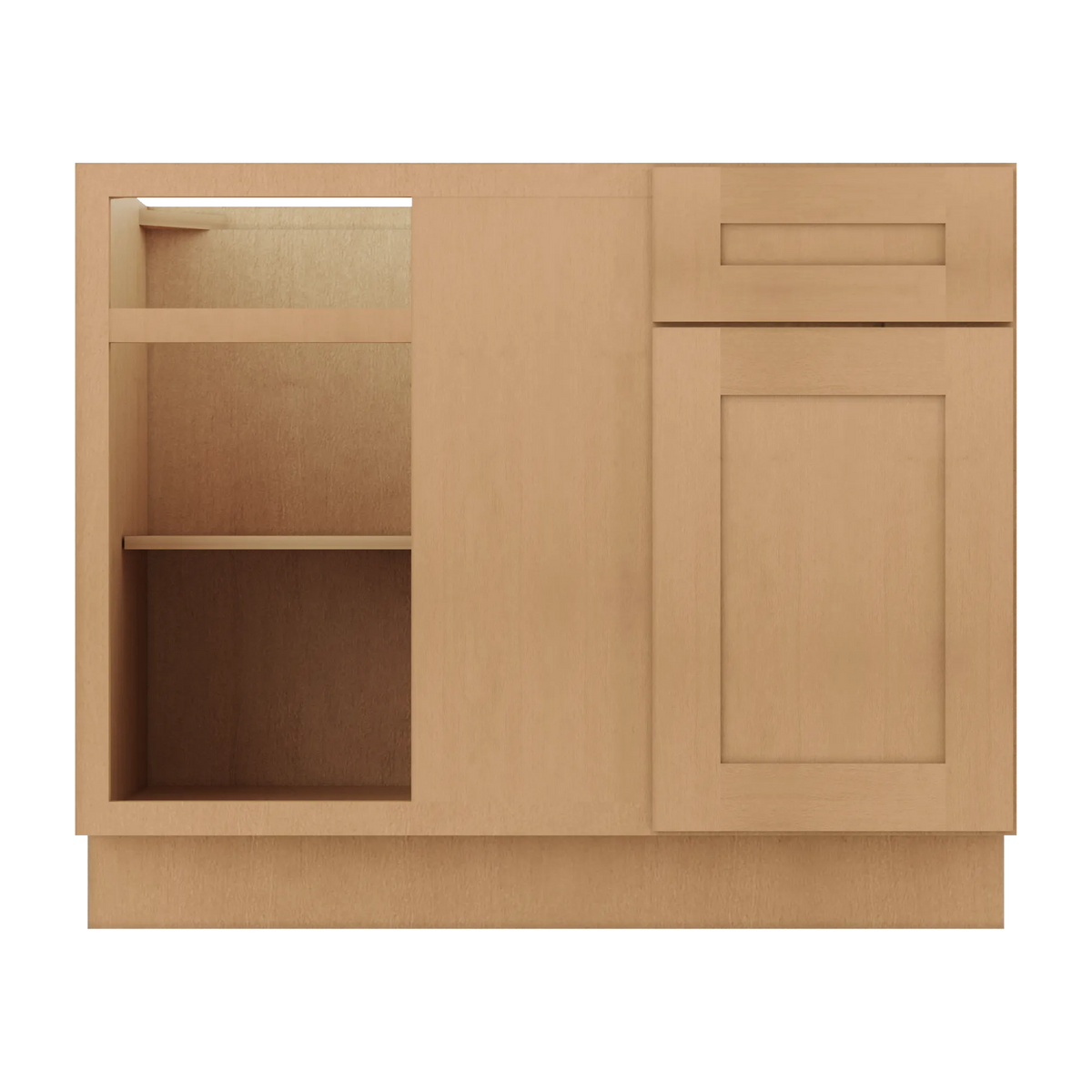 Blind Corner Base Kitchen Cabinet SCB42 Shaker Toffee 42 in. width 34.5 in. height 24 in. depth