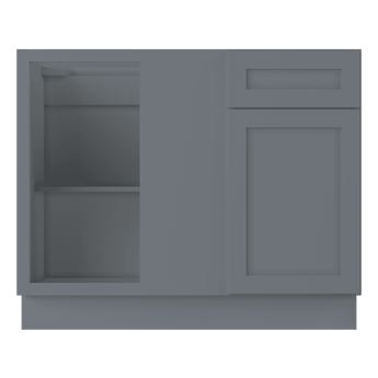 Blind Corner Base Kitchen Cabinet SCB42 Colonial Gray LessCare 42 in. width 34.5 in. height 24 in. depth