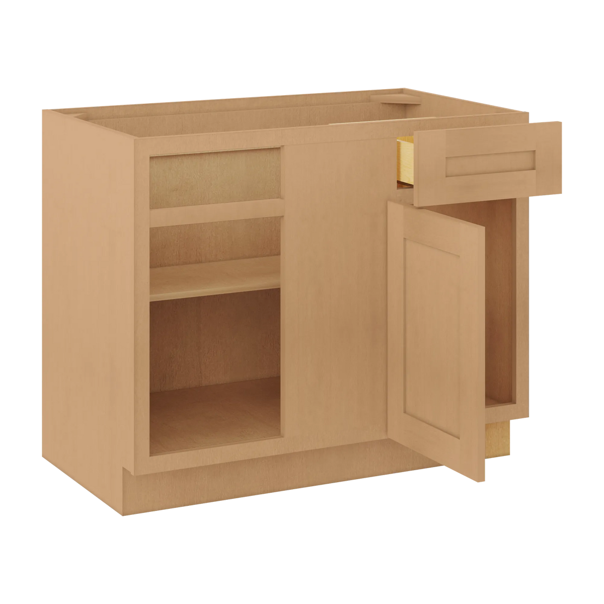 Blind Corner Base Kitchen Cabinet SCB42 Shaker Toffee 42 in. width 34.5 in. height 24 in. depth