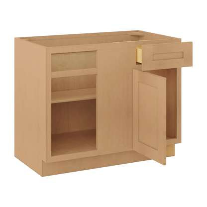 Blind Corner Base Kitchen Cabinet SCB42 Shaker Toffee 42 in. width 34.5 in. height 24 in. depth