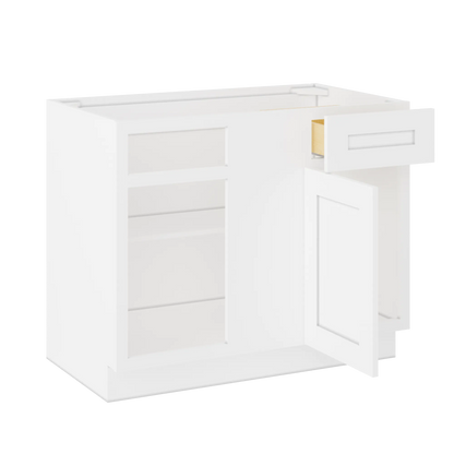 Blind Corner Base Kitchen Cabinet SCB42 Alpina White LessCare 42 in. width 34.5 in. height 24 in. depth