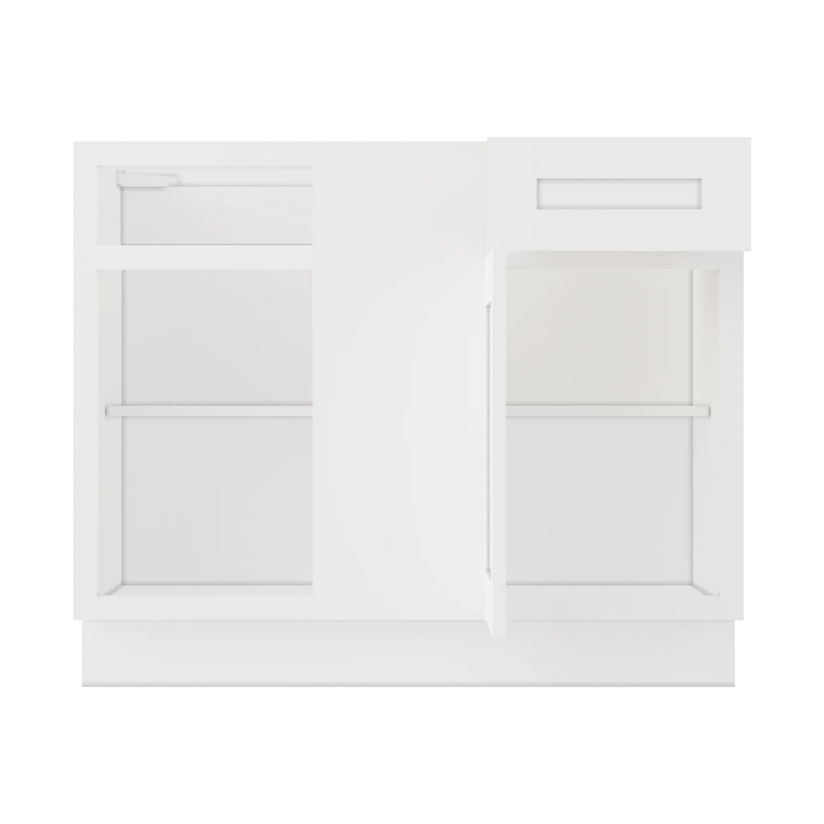 Blind Corner Base Kitchen Cabinet SCB42 Alpina White LessCare 42 in. width 34.5 in. height 24 in. depth