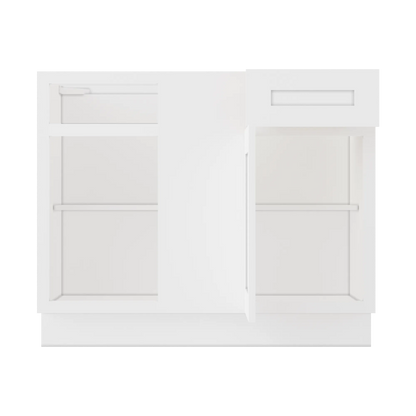 Blind Corner Base Kitchen Cabinet SCB42 Alpina White LessCare 42 in. width 34.5 in. height 24 in. depth