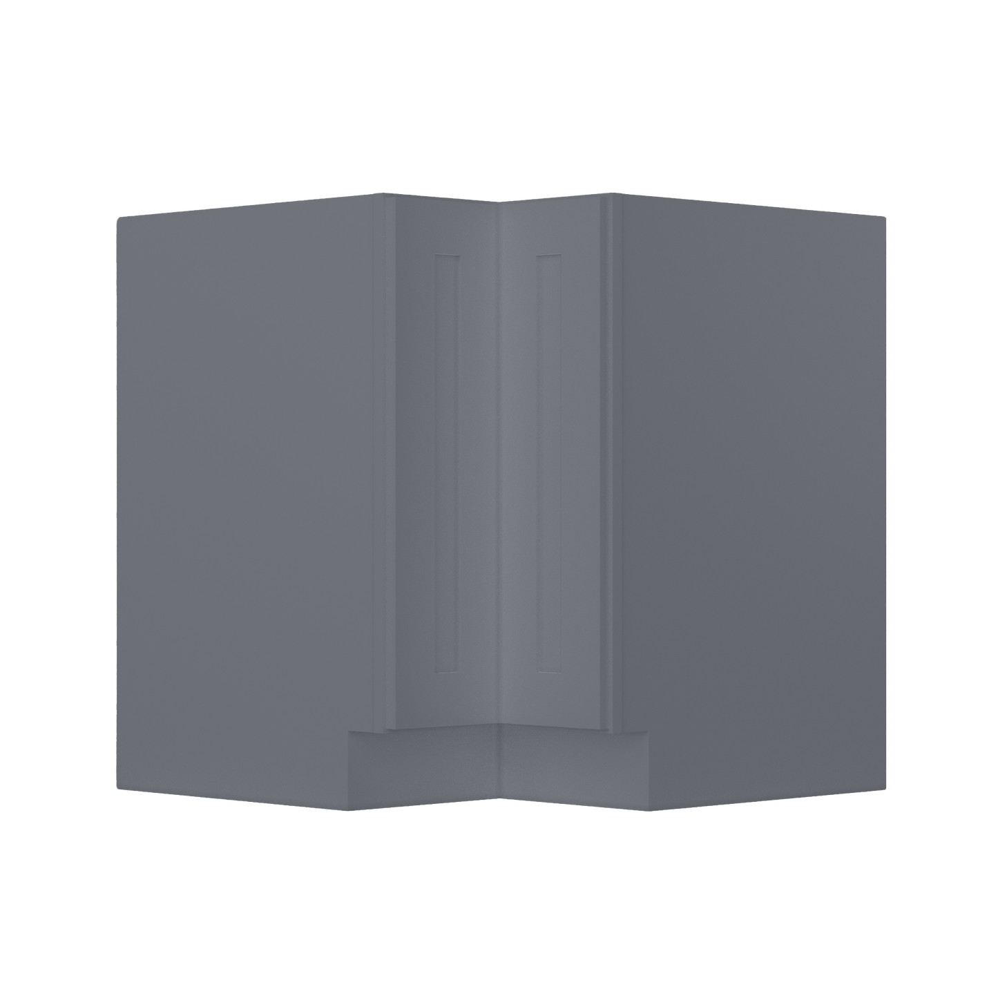 Lazy Suzan Base Kitchen Cabinet SCER33 Colonial Gray LessCare 34.5 in. height 33 in. depth