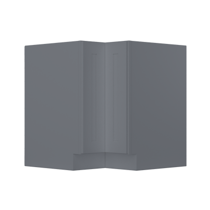 Lazy Suzan Base Kitchen Cabinet SCER33 Colonial Gray LessCare 34.5 in. height 33 in. depth