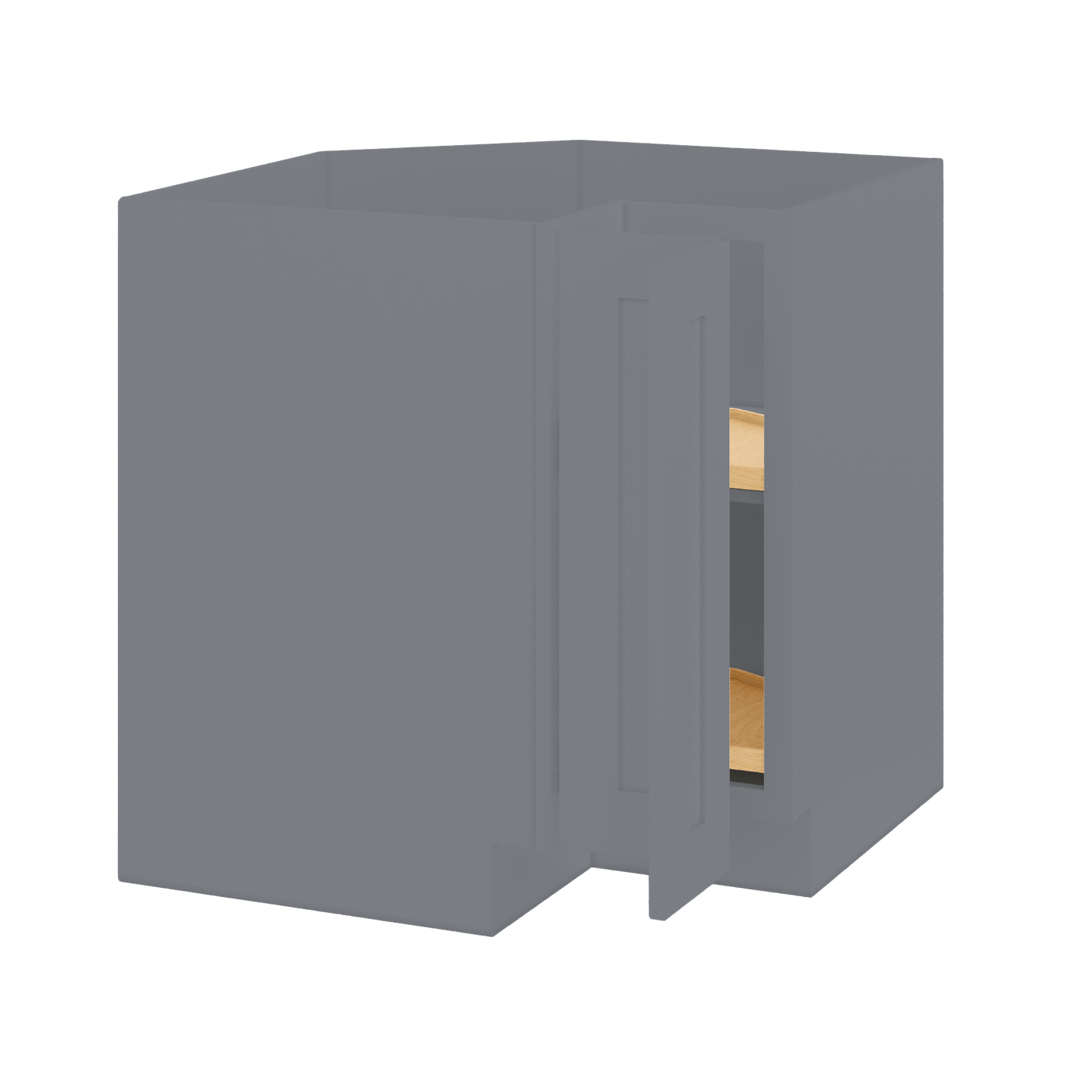 Lazy Suzan Base Kitchen Cabinet SCER33 Colonial Gray LessCare 34.5 in. height 33 in. depth