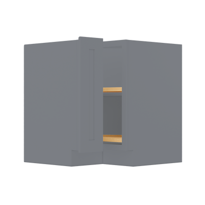 Lazy Suzan Base Kitchen Cabinet SCER33 Colonial Gray LessCare 34.5 in. height 33 in. depth