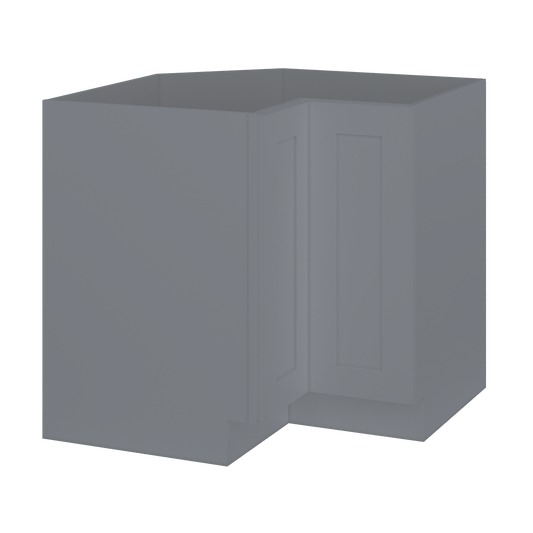 Lazy Suzan Base Kitchen Cabinet SCER36 Colonial Gray LessCare 34.5 in. height 36 in. depth