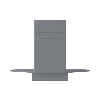 Sink Front Corner Base Kitchen Cabinet SFC36 Colonial Gray LessCare 34.5 in. height 36 in. depth