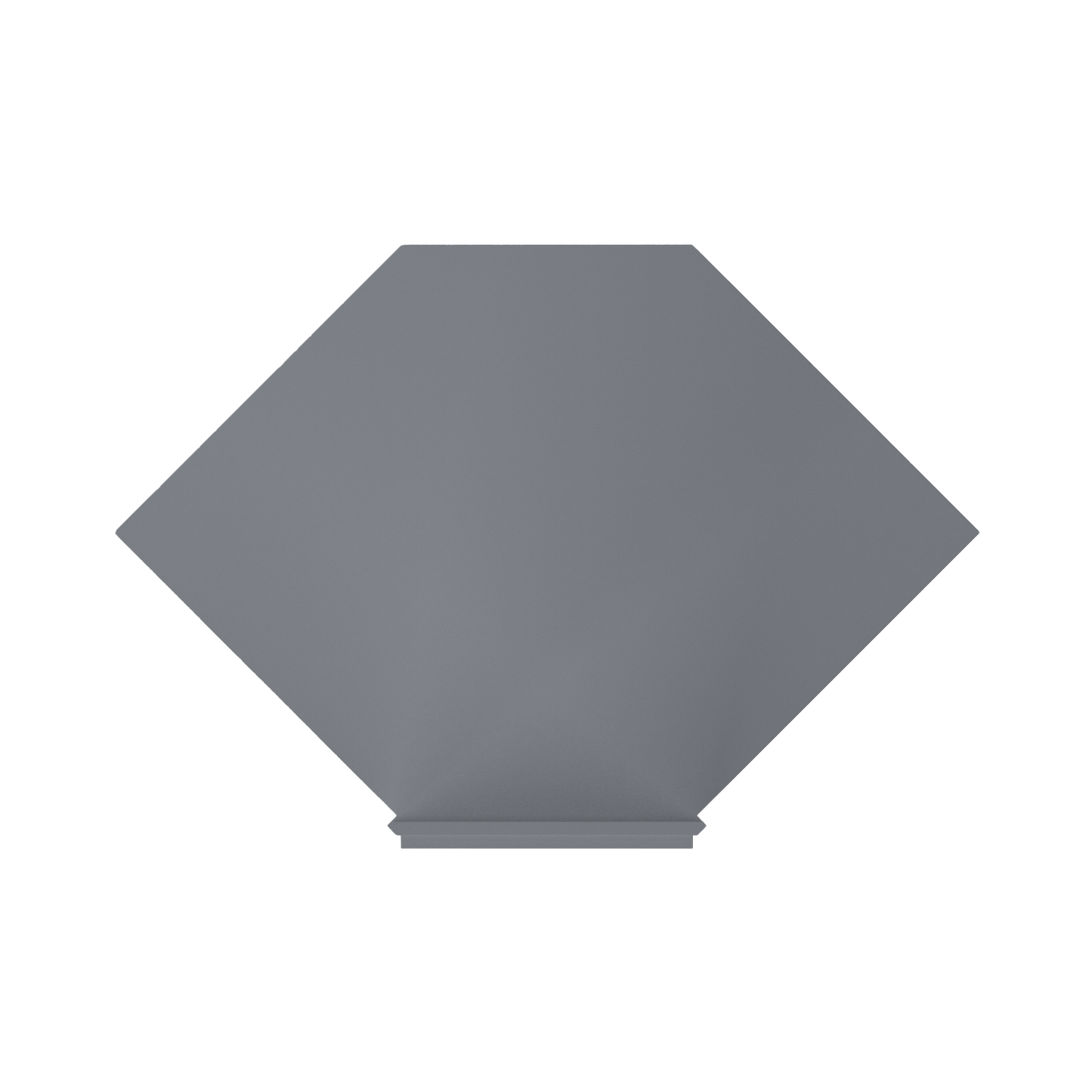 Sink Front Corner Base Kitchen Cabinet SFC36 Colonial Gray LessCare 34.5 in. height 36 in. depth